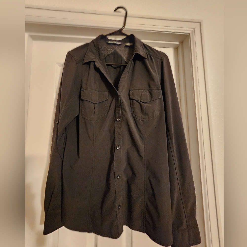 Exofficio Black Collared Shirt